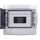 Voxura Aufputz Feuchtraum Verteiler 1-reihig IP65 8 Module, Tür transparent