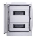 Voxura Aufputz Feuchtraum Verteiler 2-reihig IP65 26 Module