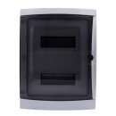 Voxura Aufputz Feuchtraum Verteiler 2-reihig IP65 26 Module, Tür transparent