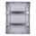 Voxura Aufputz Feuchtraum Verteiler 2-reihig IP65 26 Module, Tür transparent