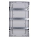 Voxura Aufputz Feuchtraum Verteiler 3-reihig IP65 42 Module, Tür transparent