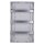 Voxura Aufputz Feuchtraum Verteiler 3-reihig IP65 42 Module, Tür transparent