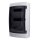 Voxura Aufputz Feuchtraum Verteiler 3-reihig IP65 42 Module, Tür transparent