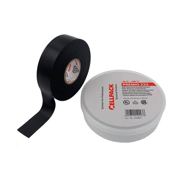 Cellpack PVC-Band UV-best. 233 0.18-19-20 sw