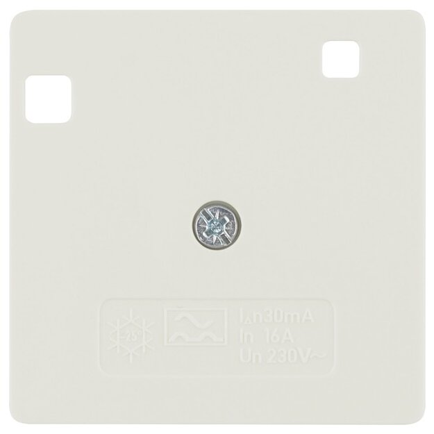 Berker 149602 Zentralstück für FI-Schutzschalter System 50x50 mm Weiß glänzend