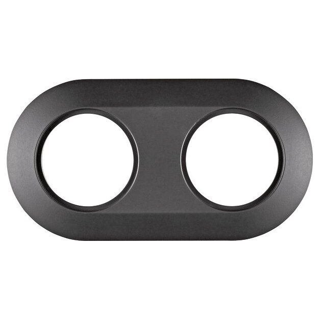 Berker MAN0100317 Rahmen 2-fach Serie 1930 Softtouch Schwarz