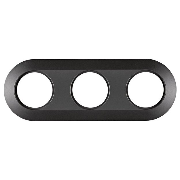 Berker MAN0100417 Rahmen 3-fach Serie 1930 Softtouch Schwarz