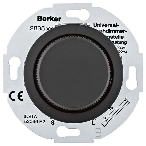 Berker MAN0101417 Nebenstellen-Einsatz für Universal-Drehdimmer mit Softrastung