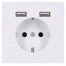 Merten MEG2366-6035 Schuko Steckdose mit USB...
