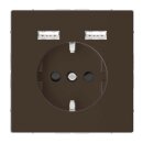 Merten MEG2366-6052 Schuko Steckdose mit USB...