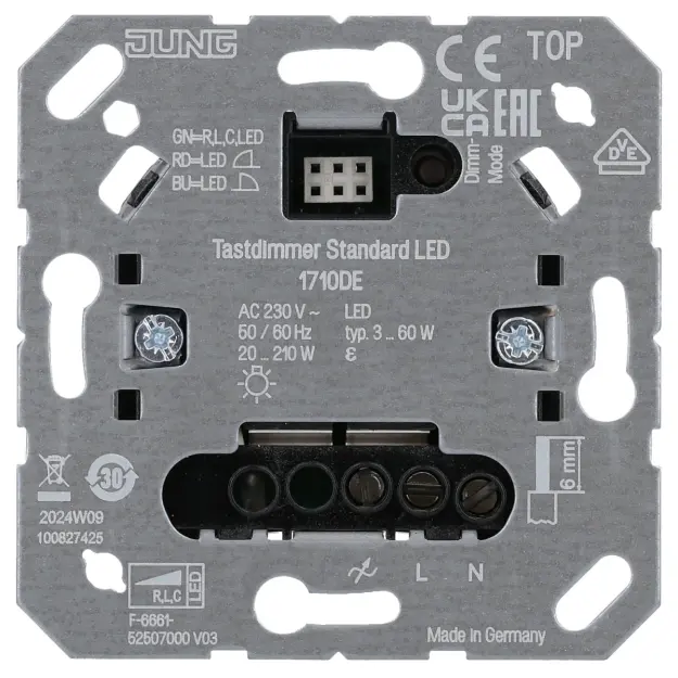 Jung 1710DE Tastdimmer Standard LED