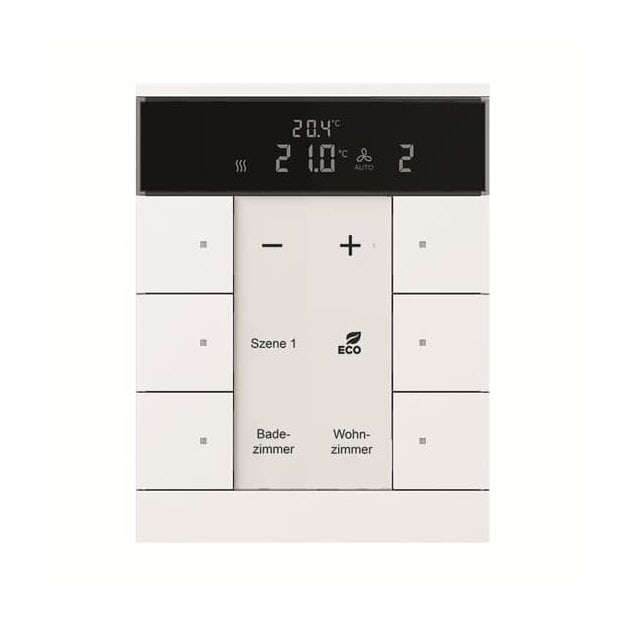 Busch-Jaeger SBR/U6.0.11-84 Raumtemperaturregler mit Bedienfunktion 6-fach Busch-Tenton® 2CKA006330A0003