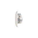 Busch-Jaeger Busch-Duro 2000 Set: 1x Antennen-Abdeckung 1743-03-212, 1x Antennensteckdose EDA 302 F 2x Steckdose 20 EUC-212 und 1x Rahmen 2513-212