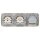 Busch-Jaeger Busch-Duro 2000 Set: 1x Antennen-Abdeckung 1743-03-212, 1x Antennensteckdose EDA 302 F 2x Steckdose 20 EUC-212 und 1x Rahmen 2513-212