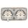 Busch-Jaeger Steckdosen Set: 2x 20 EUC-212 Steckdose + 2512-212 Rahmen Weiß Duro 2000 SI