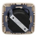 Busch-Jaeger Set: 2115-212 Drehdimmer + 6523 U-102 Dimm-Einsatz + 2511-212 Rahmen Weiß Duro 2000 SI