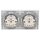 Busch-Jaeger Future Linear Set: 2x Steckdose 20 EUC-84  und 1x Rahmen 1722-184K