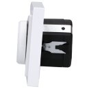 Busch-Jaeger Dimmer Set: 6540-84-102 Drehdimmer + 6523 U-102 Dimm-Einsatz + 1721-184K Rahmen  Studioweiß Future Linear