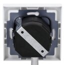 Busch-Jaeger Dimmer Set: 6540-84-102 Drehdimmer + 6523 U-102 Dimm-Einsatz + 1721-184K Rahmen  Studioweiß Future Linear
