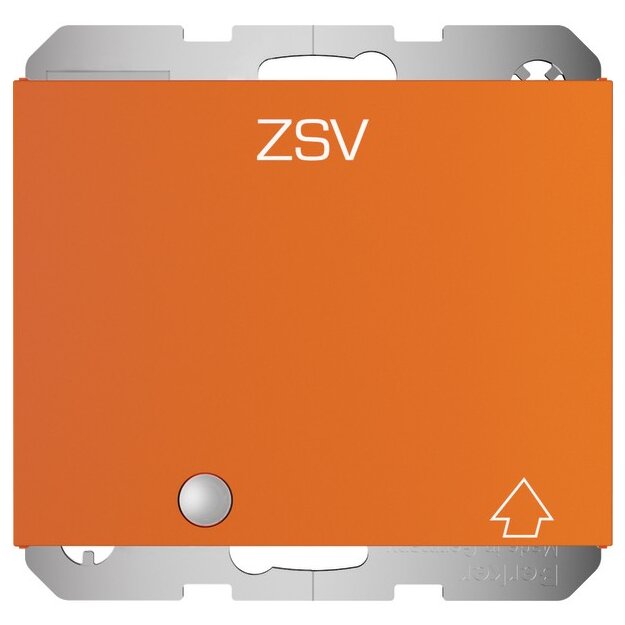 Berker 41517114 Steckdose Schuko mit Klappdeckel erhöhtem Berührungsschutz und LED K.x orange glänzend