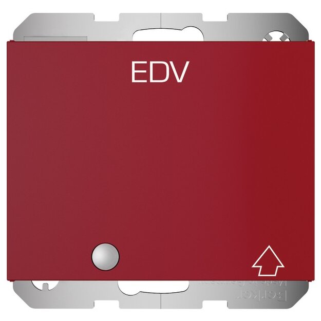 Berker 41517115 Steckdose Schuko mit Klappdeckel erhöhtem Berührungsschutz und LED K.x rot glänzend