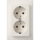 Berker 47741909 Doppelsteckdose SCHUKO mit Abdeckplatte...