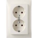 Berker 47748989 Doppelsteckdose SCHUKO mit Abdeckplatte...