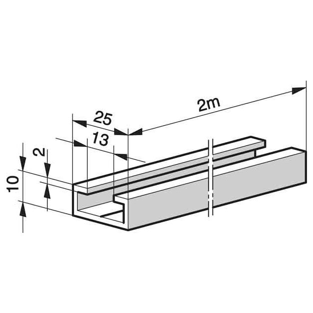 Somfy C-Schiene 9708940 (1er)