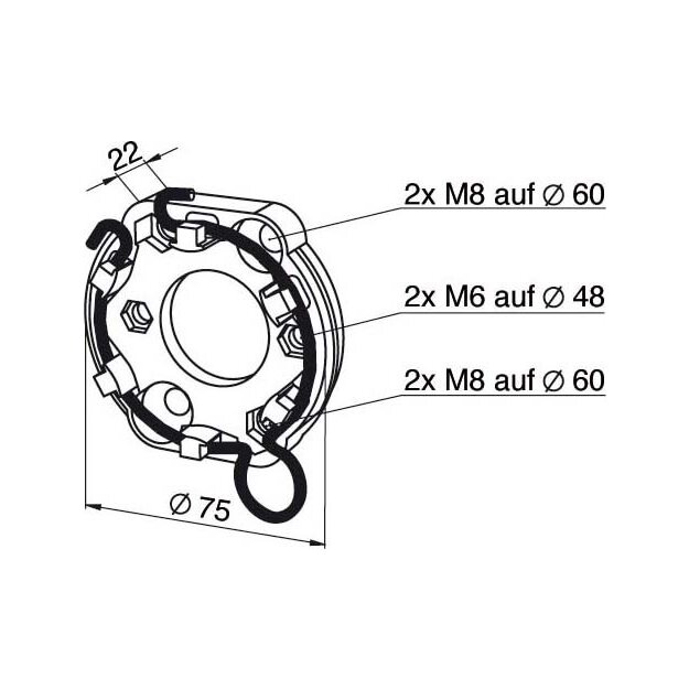 Somfy Univ.-Antriebslager 9910009 (1er)