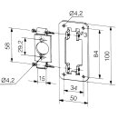 Somfy Universalplatte verzinkt 9700999 (1er)