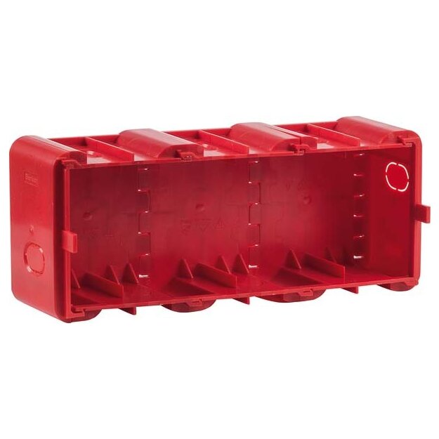 Berker 18720030 Einbaudose 3-fach für UP-Montage R.8 Rot