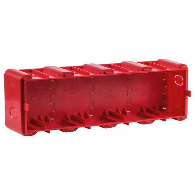 Berker 18720040 Einbaudose 4-fach für UP-Montage R.8 Rot