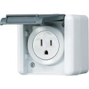 Jung 821-15USW Aufputz Steckdose US-Norm NEMA Schwarz...