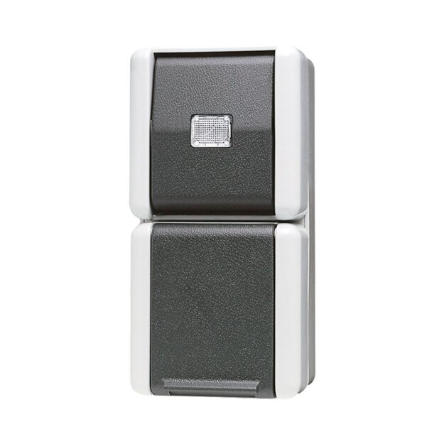 Jung 871W SCHUKO® Aufputz Steckdose mit Taster