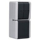 Jung 875W SCHUKO® Aufputz Steckdose mit Serienschalter