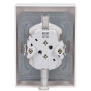 Jung AS5020UWW SCHUKO-Steckdose 2fach (Duroplast) Alpinweiß Serie AS