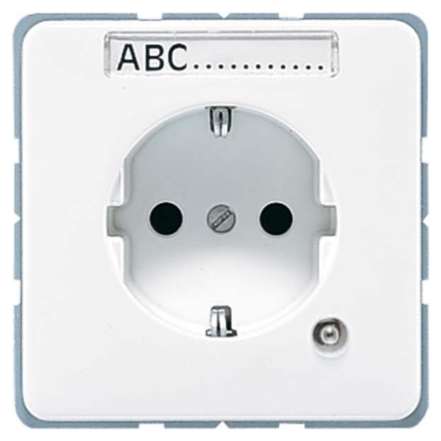 Jung CD520NAKOWW SCHUKO-Steckdose m. Funktionsanzeige (Duroplast) Alpinweiß Serie CD