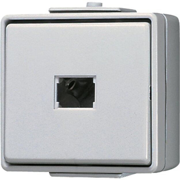 Jung 633W Taster 1-polig 10 AX 250 V ~ ohne Symbol Serie WG Aufputz