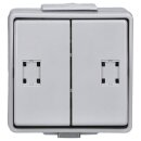 Jung 639W Doppel-Taster 10 AX 250 V ~ Serie WG Aufputz
