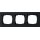 Gira 0213095 Abdeckrahmen 3-fach flach Gira E2 Schwarz matt