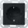 Gira 0453005 Schuko Shutter System 55 Schwarz matt