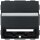 Gira 0870005 Datenhaube Tragring + Beschriftungsfeld System 55 Schwarz matt