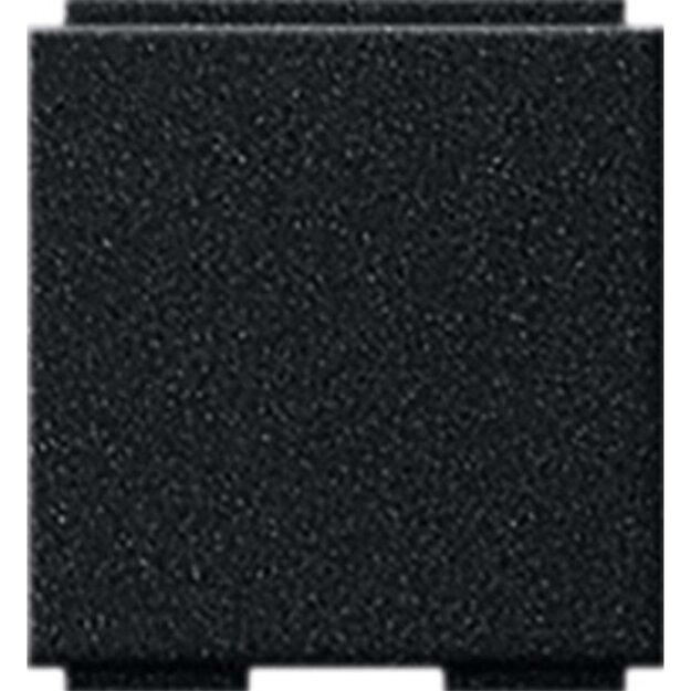 Gira 2645005 Uni-BlindAbdeckung Abdeckung Modular Jack 2-fach 30° + Beschriftungsfeld System 55 Schwarz matt