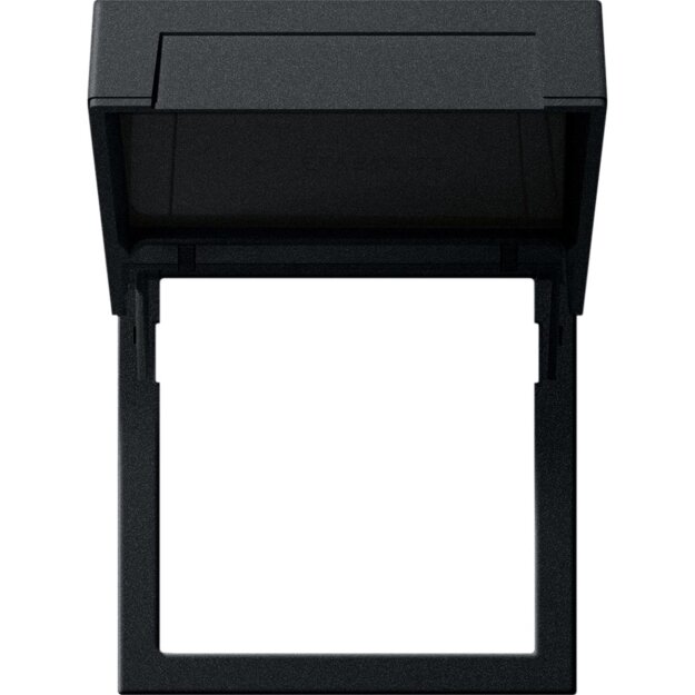 Gira 2658005 Montagerahmen Klappdeckel System 55 Schwarz matt