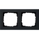 Gira 021209 Abdeckrahmen 2-fach Gira E2 System 55 Schwarz...