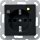 Gira 2677005 FI-Schutzsteckdose 30 mA Shutter System 55 Schwarz matt