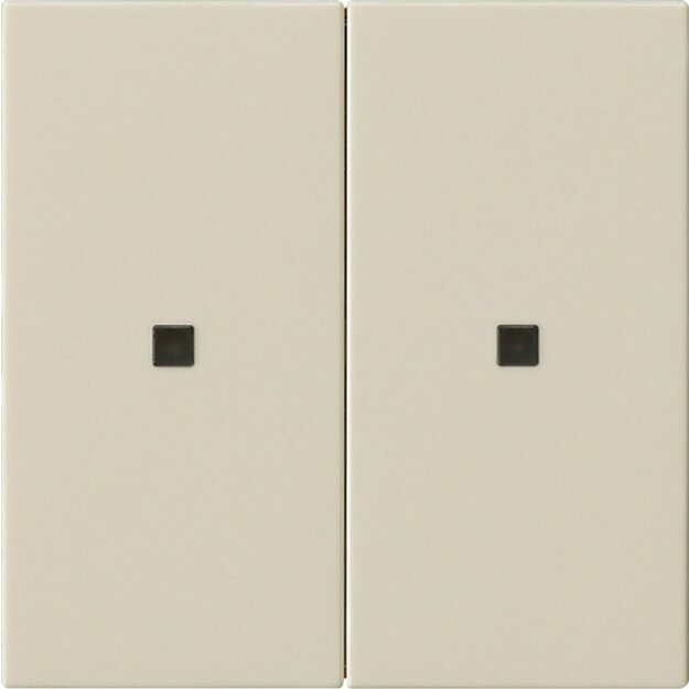 Gira 536901 S3000 Wippe 2-fach unbedruckt System 55 Cremeweiß