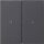 Gira 536928 S3000 Wippe 2-fach unbedruckt System 55 Anthrazit