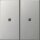 Gira 5369600 S3000 Wippe 2-fach unbedruckt System 55 Edelstahl