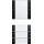 Gira 2134005 Wippenset 4-fach (1+3) Beschriftungsfeld System 55 Klar/Schwarz matt